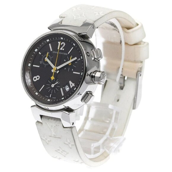 LOUIS VUITTON Tambour Q1321 Chronograph Brown Dial Quartz Boy's Watch - Picture 2 of 8